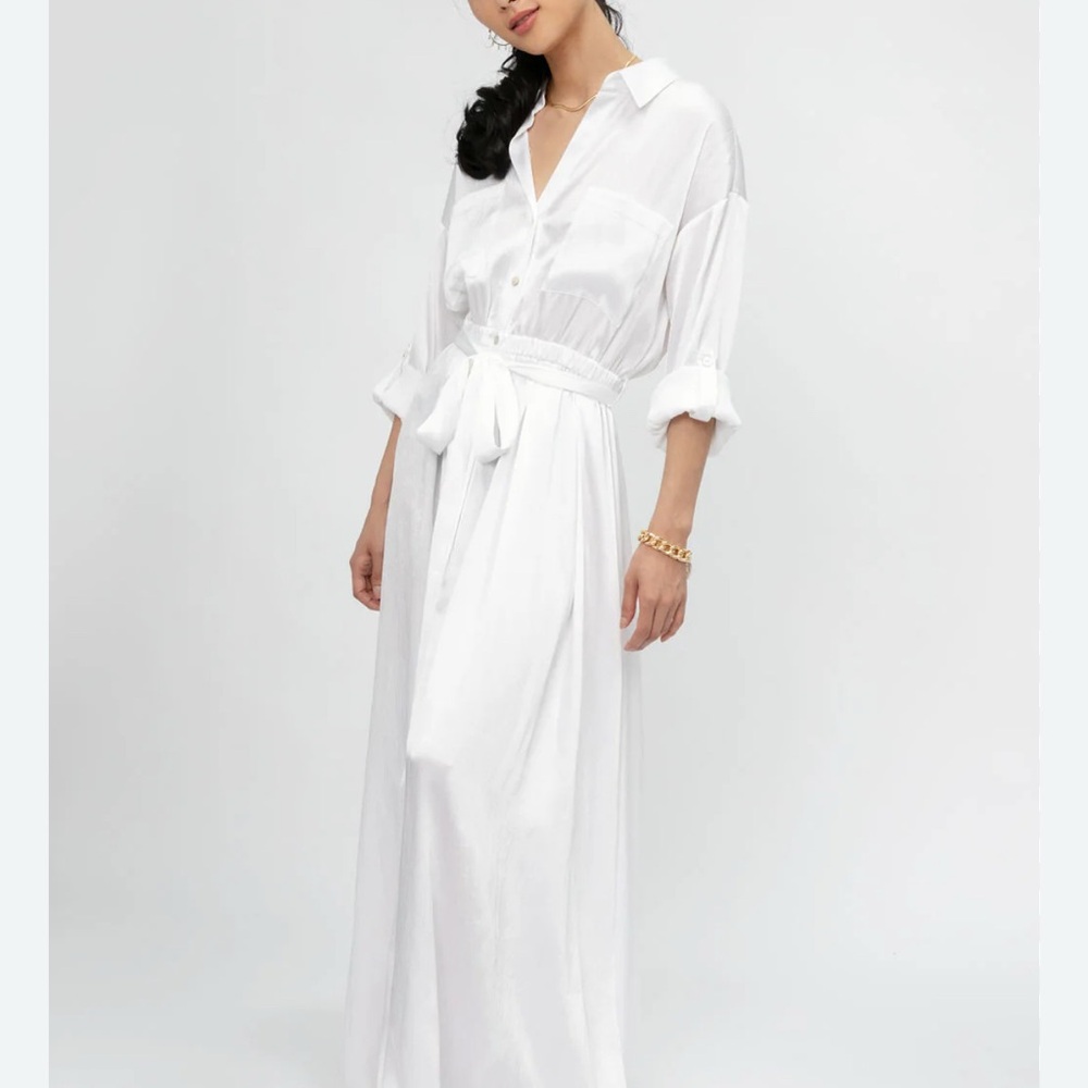 L'AGENCE NWT Cammi Long sleeve shirt dress